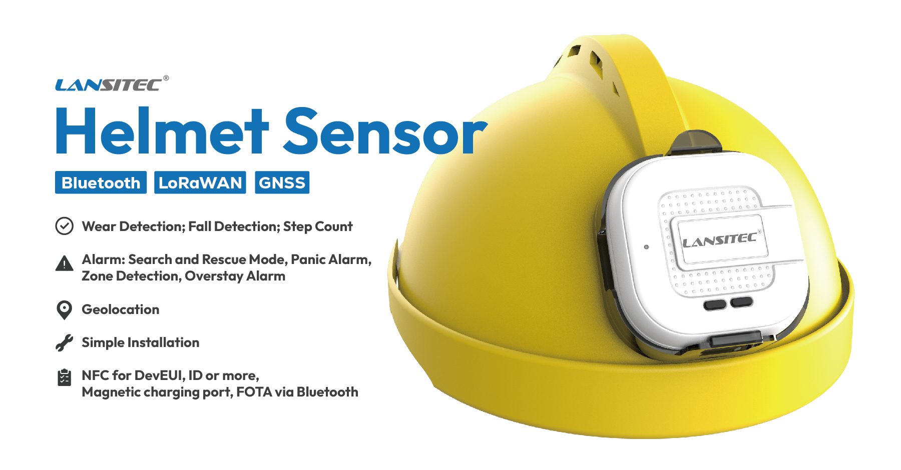 Helmet Tracker Sensor for Construction Site Employee Tracking